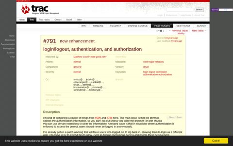 #791 (login/logout, authentication, and authorization) – The ...