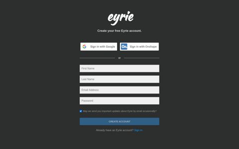 Signup - Eyrie