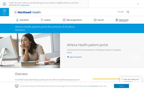 Athena Health patient portal (for patients of All About Women ...