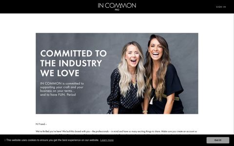 IN COMMON Pro | Luxury Haircare Inspired by Riawna Capri ...