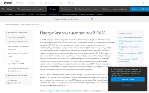 Set up SAML logins—ArcGIS Online Help | Documentation