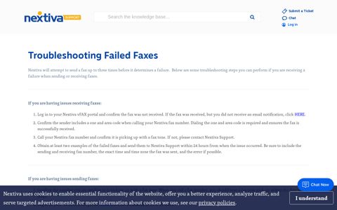 Troubleshooting Failed Faxes | Nextiva Support