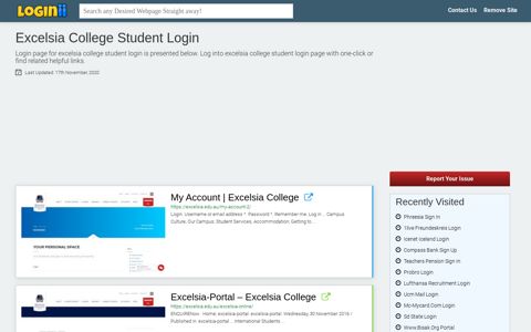 Excelsia College Student Login - Loginii.com