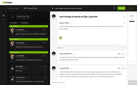 cant change accounts on Epic Launche | NVIDIA GeForce ...