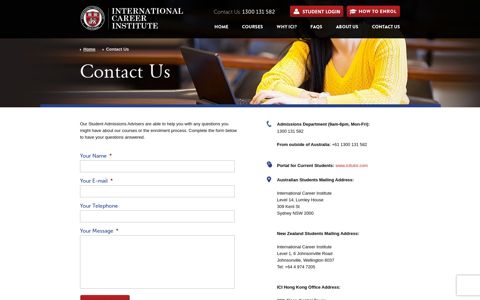 Contact Us - International Career Institute