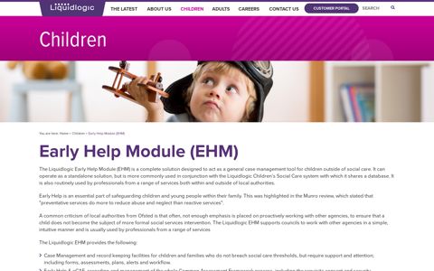Early Help Module (EHM) - Liquidlogic