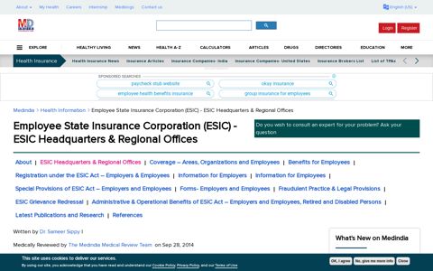 Employee State Insurance Corporation (ESIC) - ESIC ...