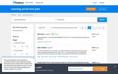 Learning portal ems Jobs, Employment | Freelancer