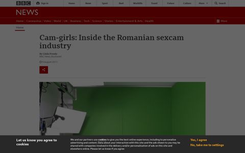 Cam-girls: Inside the Romanian sexcam industry - BBC News