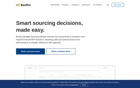 Bonfire Strategic Sourcing Software | Smart Sourcing Decisions