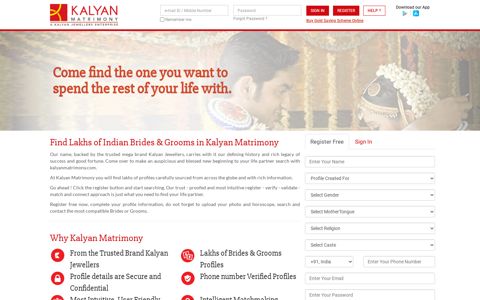 Kalyan Matrimony: Matrimonial Website | Matrimony Brides ...