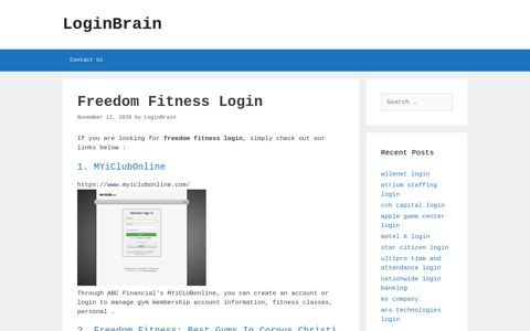 freedom fitness login - LoginBrain