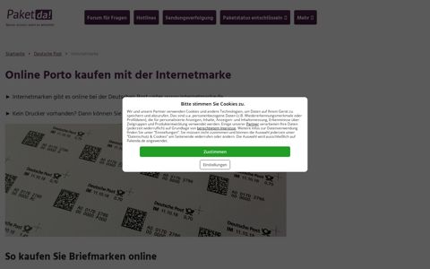 Briefmarken kaufen mit der Internetmarke der Deutschen Post