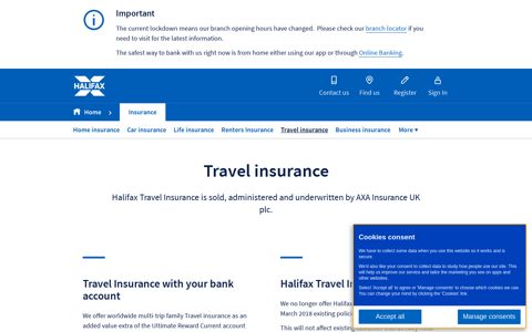 Travel Insurance | Halifax
