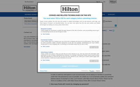Hilton Honors Security Update FAQ