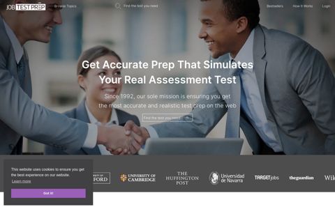 JobTestPrep: Leading Source for Tailored & Verified Practice ...