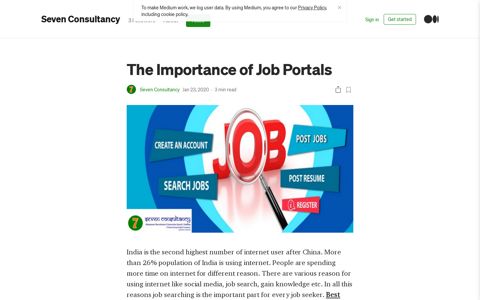 The Importance of Job Portals. India is the second highest ...
