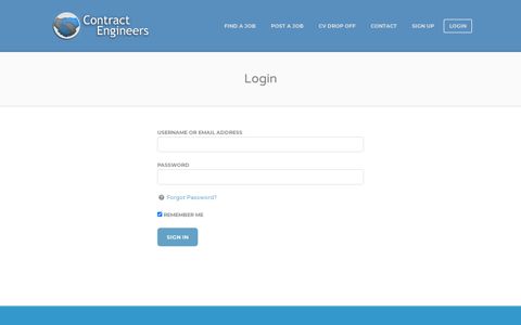 Login - Contract employment specialists