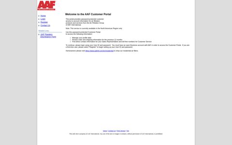 Customer Portal - AAF International