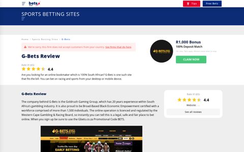 Gbets Promotional Code, Sports Betting Site Review & Insider ...
