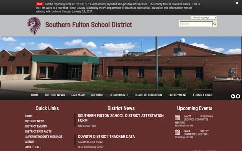 Southern Fulton School District: Home
