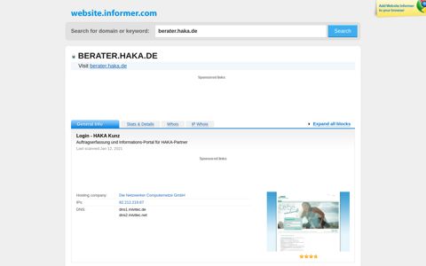 berater.haka.de at WI. Login - HAKA Kunz - Website Informer