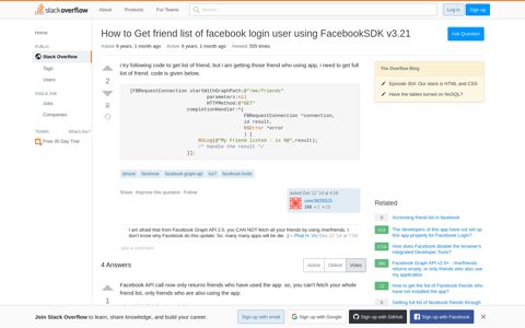 How to Get friend list of facebook login user using ...