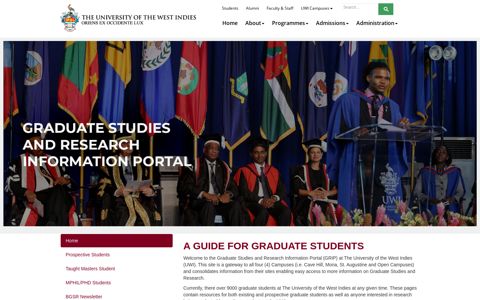 Graduate Studies and Research Information Portal