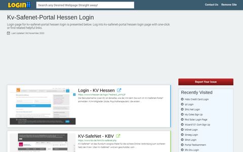 Kv-safenet-portal Hessen Login - Loginii.com