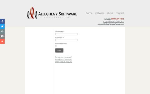 Login - Allegheny Software