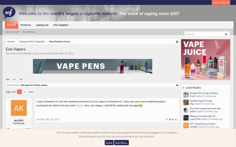 Esix Vapors | E-Cigarette Forum