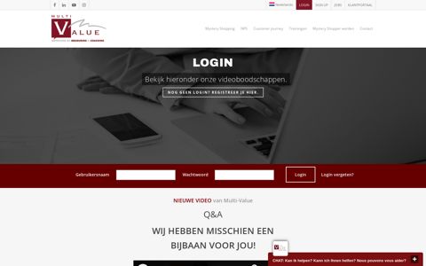 Login - Mystery Shopping by Multi-Value
