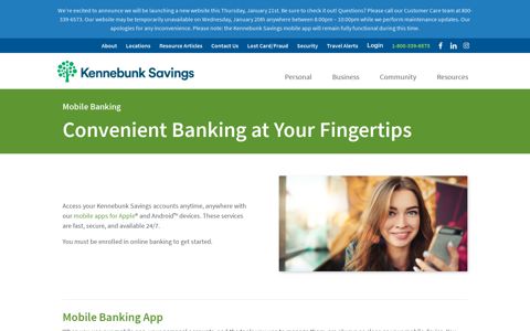 Mobile Banking for Apple & Android | Kennebunk Savings