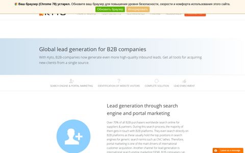 Lead generation | More B2B inbound leads with Kyto