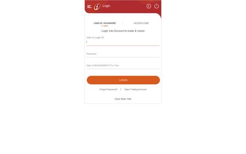 Login into Account to trade & invest - ICICI Direct
