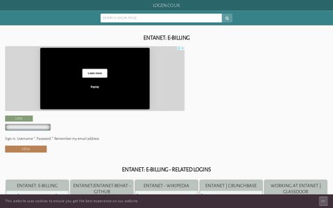 Entanet: e-Billing - United Kingdom Login Information and Live ...