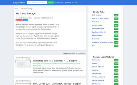 Login Htc Cloud Storage or Register New Account - LoginPorts