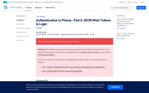Authentication in Prisma - Part 2: JSON Web Tokens & Login