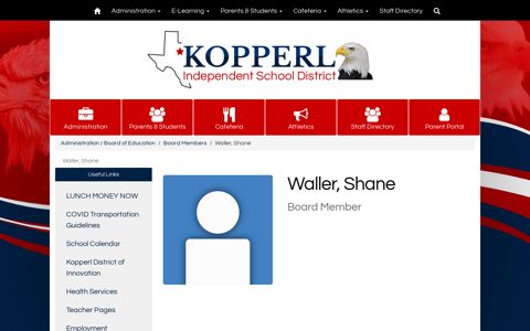 Kopperl Independent School District - Board Members - Waller ...