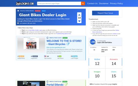 Giant Bikes Dealer Login - Logins-DB