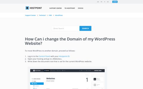 How Can i change the Domain of my WordPress Website?