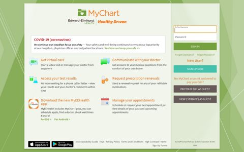 MyChart - Your secure online health connection