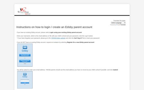 Pages - Instructions on how to login / create an Edsby parent ...