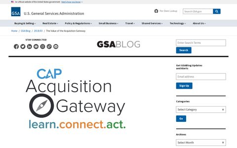 The Value of the Acquisition Gateway | GSA