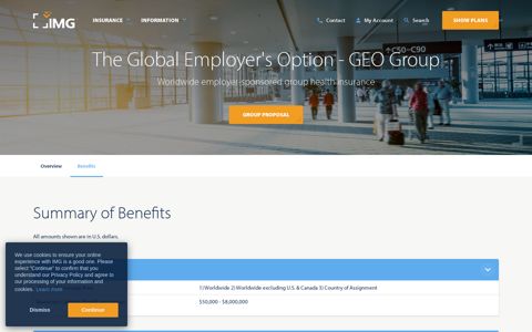 The Global Employer's Option (GEO Group) Benefits - IMG