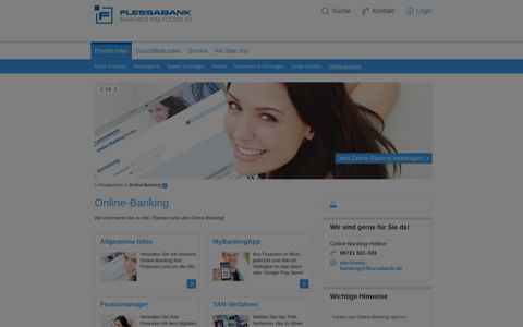 Online-Banking - Flessabank