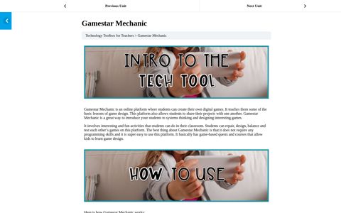 Gamestar Mechanic - Technology Curriculum