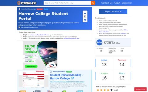 Harrow College Student Portal