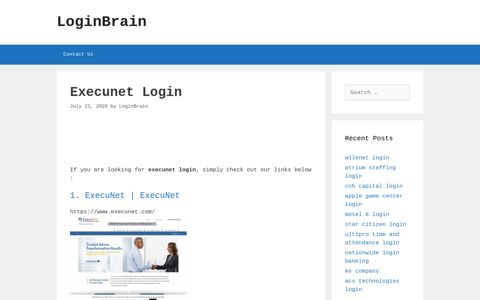 execunet login - LoginBrain
