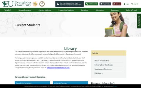 Library Hours, Services & Resources - Everglades University